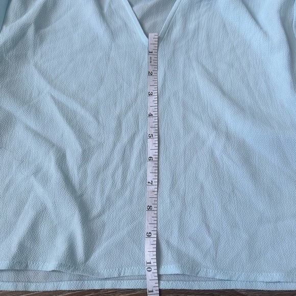 Light Blue Free Press Tie-Neck Blouse - Picture 6 of 7